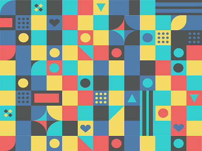 Test Piece block blocks colour dribbble flat geometric icon illustration shapes shot simple square vector