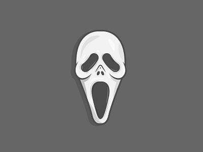 Happy Halloween blood colour costume dribbble film flat halloween horror icon illustration mask movie scream shot stroke trick or treat vector