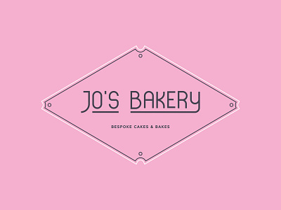 Jo's Bakery bake bakery brand branding cakes colour deco dribbble flat food icon identity logo shot stamp stroke typography vector