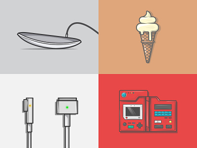 Top 4 of 2018 2018 apple charger colour dribbble flat ice cream icon illustration magic mouse pokemon review shot stroke sweet top 4 vector year