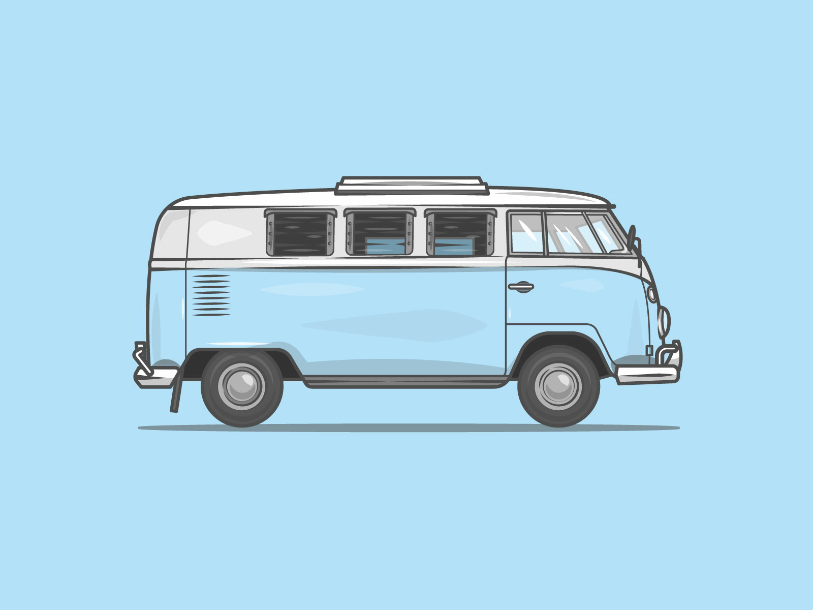 Volkswagen Kombi by Jack Royle on Dribbble