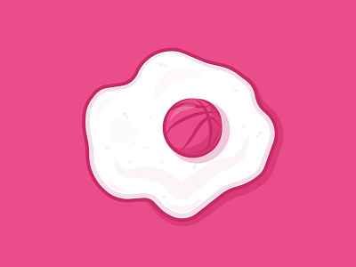 Dribbble Invite ball colour design dribbble dribbble invite egg flat giveaway icon illustration invite invites pink shot stroke vector