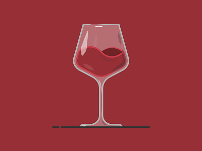 Big old glass alcohol boose colour dribbble drink flat glass grape icon illustration shot stroke vector wine wine bottle wine glass winery