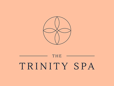 The Trinity Spa brand branding dribbble flat flower grow holiday icon leaf logo logodesign mind peace peaceful relax shot spa stroke trinity vector