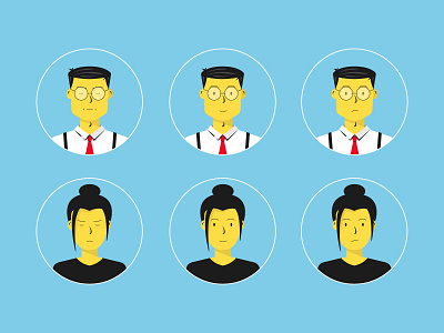 User experience personas annoyed dribbble emotions flat frustrated happy headhsot icon illustration mapping people persona process profile shot user experience user journey vector