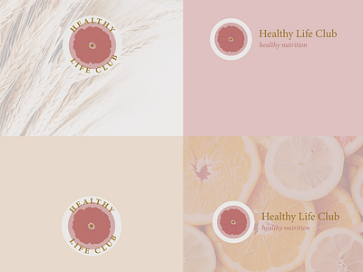 Healthy Life Club branding design graphic design illustration logo typography vector