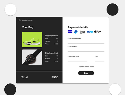 Credit Card Checkout cart checkout dailyui design ui ux