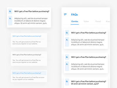 FAQs Round 2 android design mobile ui ux