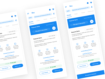 Buy Plans android blue design figma icons mobile ui ux