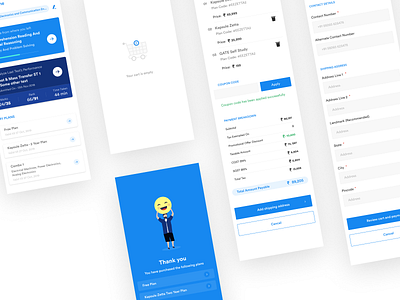 Cart Checkout Process android design figma icons mobile ui ux vector