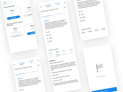 Quiz android design figma mobile ui ux