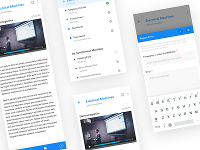 Video Platform android design figma mobile ui ux