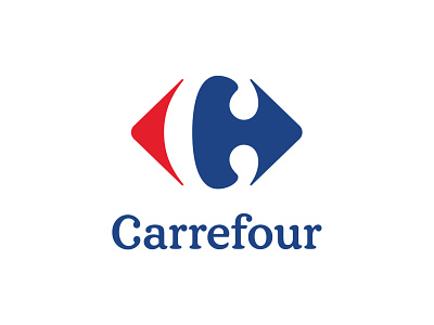 Carrefour logo branding carrefour logo logo design logotype supermarket typography