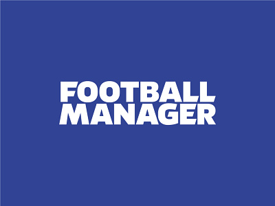 Football Manager logo branding football logo logo design logotype typography
