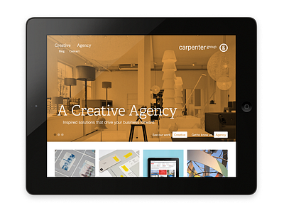 Agency Homepage agency branding design logo type ui web website