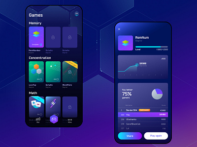 Game UI app app design design game infographic train ui uidesign