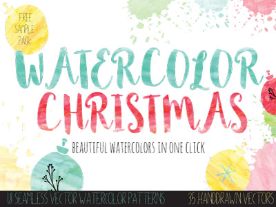 Watercolor Christmas by Sarah Price on Dribbble