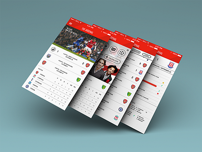 Unofficial Arsenal Refresh arsenal football mobile mock ui
