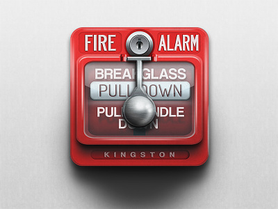 You know you want to... alarm icon metal photoshop red