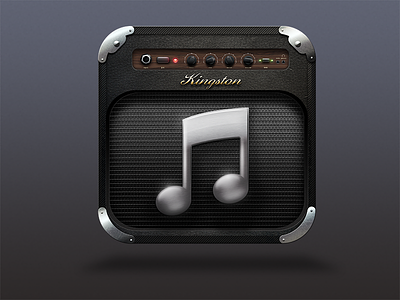 iTunes Amp icon itunes music photoshop rebound