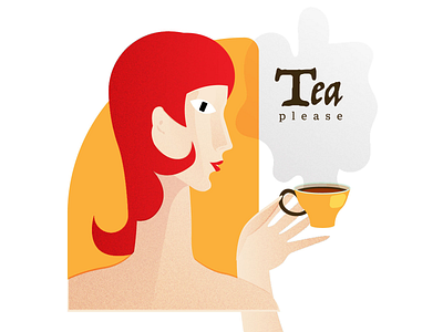 Tea Please brand design branding design flat illustration vector