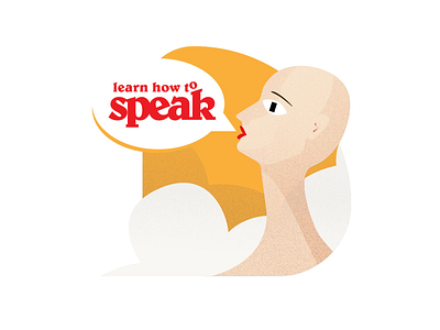 Learn How To Speak brand design branding design flat illustration minimal vector