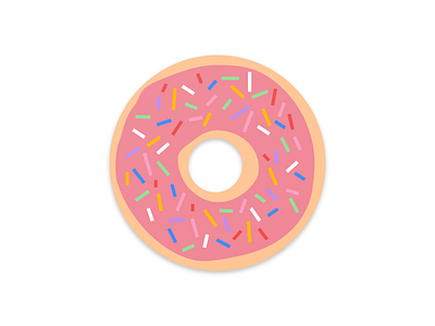 Day 7 | The cravings are real birthday cake celebration colors design donut flat illustration vector