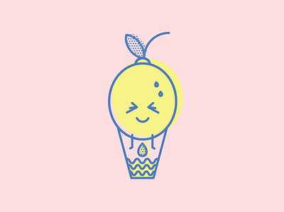 lemon brandmark cute design food fruit icon icon design iconography illustration juice lemon lemonade logo logotype pee
