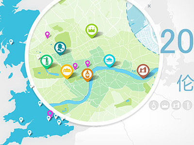 London Map app design ipad ui ux web