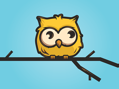 Hootie Who? bird cartoon character ian illustration owl steele vector