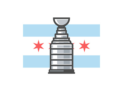 Welcome Home, Stanley blackhawks chicago cup hockey illustration nhl stanley trophy