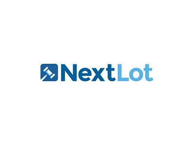 Nextlot Logo Redesign auction branding gavel ian logo mallet steele