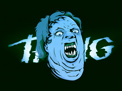 Day 6: The Thing carpenter classic cult horror illustration inktober john the thing vector