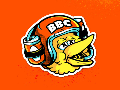 Big Bird Crew Stickers beer big biking bird helmet mountain sesame street