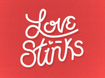 Happy Valentines Day adam day hearts lettering love sandler stinks typography valentines vector