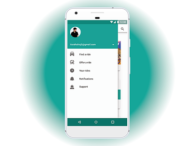 User Timeline android gestures google green lift material navigation profile ui