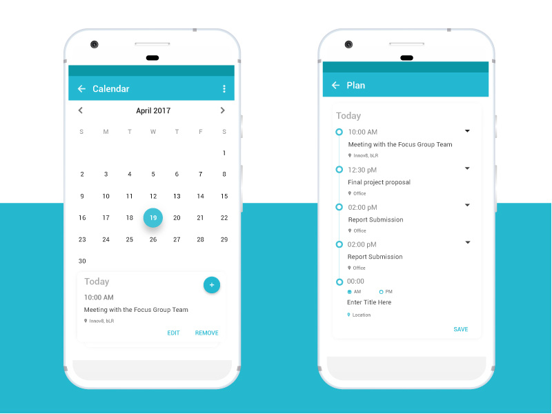 Calendar app