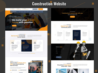 Construcky - Cnstruction Website building construction design factory industrial industry metal