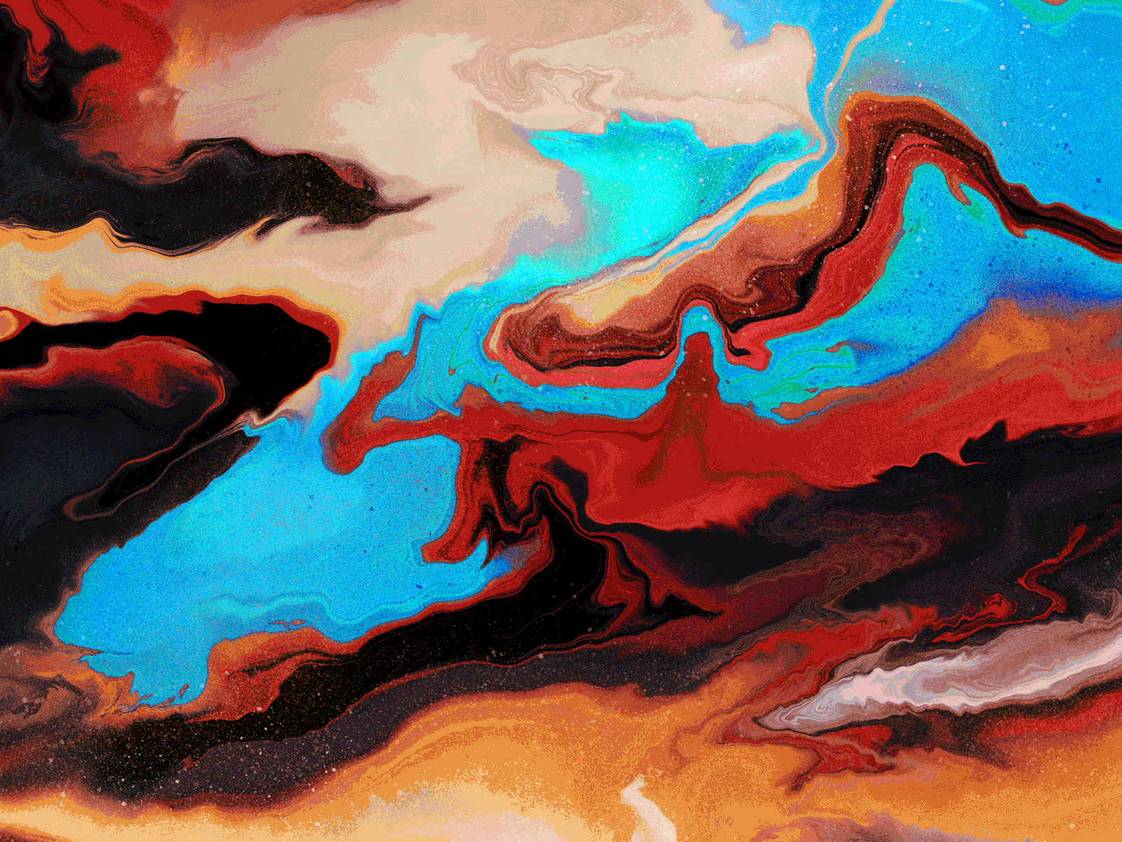 Digital Marbling acrylic colors details marbling procreate textures