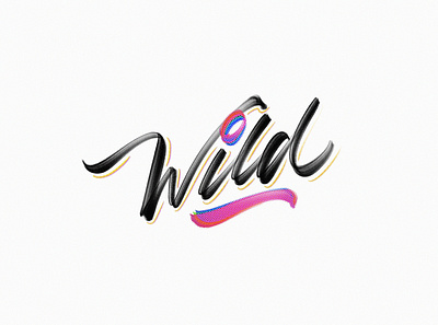 Wild calligraphy details lettering procreate textures wild