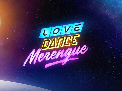 Love Dance Merengue details lettering merengue procreate
