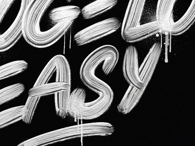 Cógelo Easy - Detail Shot calligraphy details lettering procreate textures