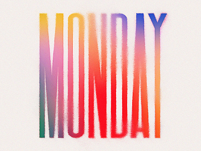 Monday details lettering procreate textures