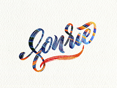 Sonrie colorful lettering sonríe