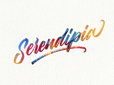 Serendipia brushpen lettering procreate serendipia