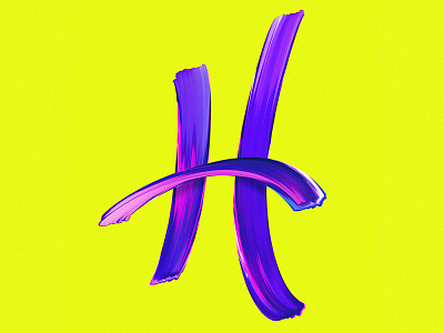 H 36daysoftype calligraphy challenge colors details lettering photoshop textures