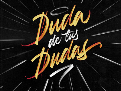 Duda de tus dudas - v2 calligraphy details lettering procreate textures