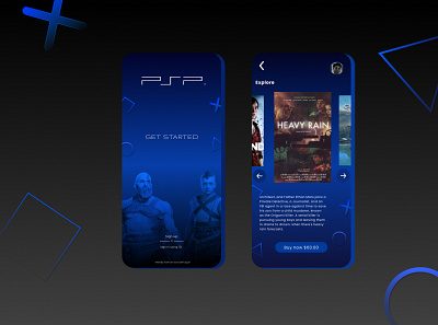 Play station store app concept UI 3d animation branding graphic design logo motion graphics ui