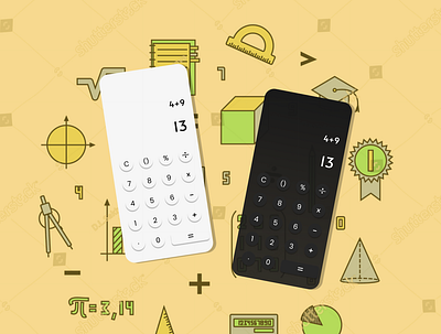 Calculator ui design #dailyui