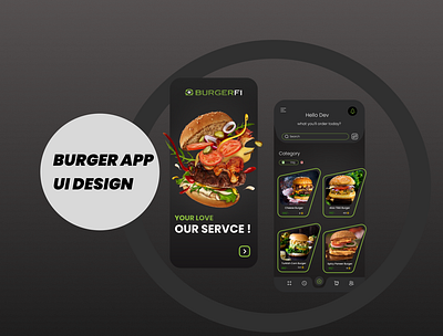 Burger App ui design concept about app burger delivery food home location logo nonveg order png sauce ui vector veg